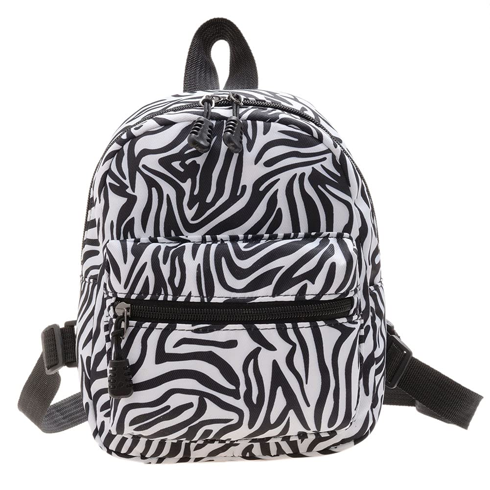 Women's Zebra Pattern Generic Fashion Animal Pattern Print Backpack Casual Small Handbags (A), 41Cm*27Cm*12Cm