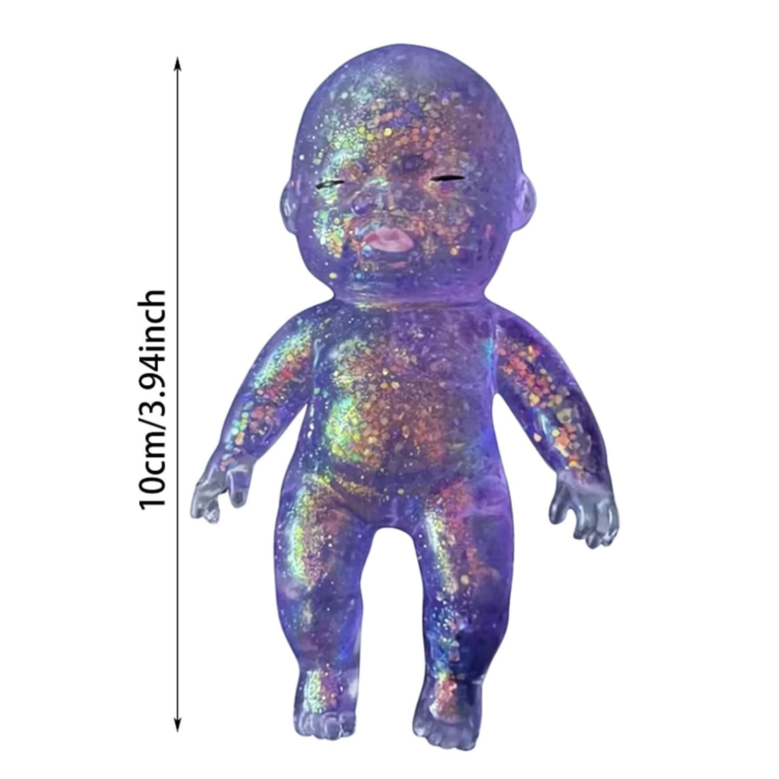Glitter Babies Doll Squishies Stress Toy, Soft Squeezable Fidget Toy - Image 7