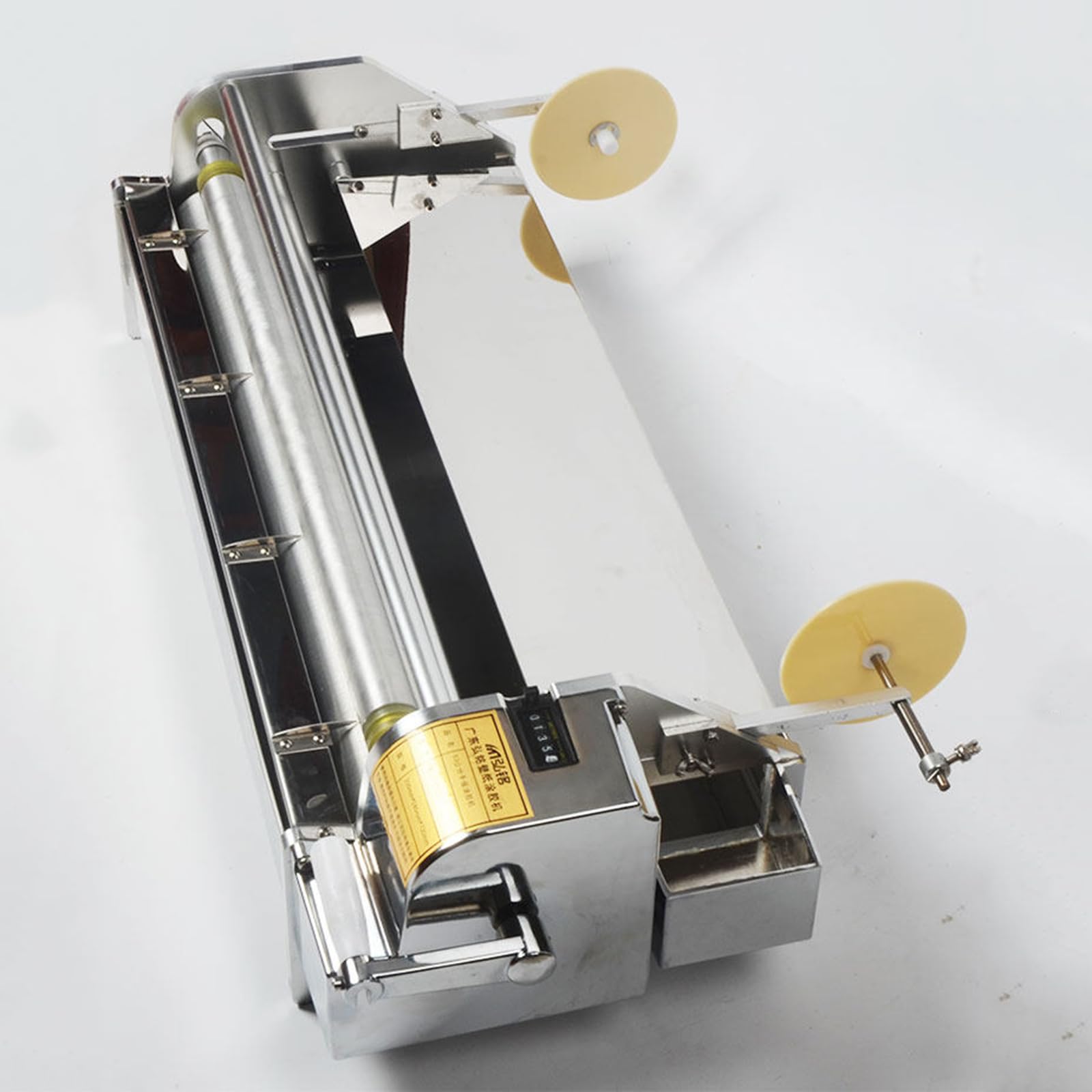 XCSCUK 27.56 In Hand-cranked Wallpaper Operated Glue Applicator, 15l Stainless Steel Coater Wallpaper Paste Machine, Adjustable Thickness