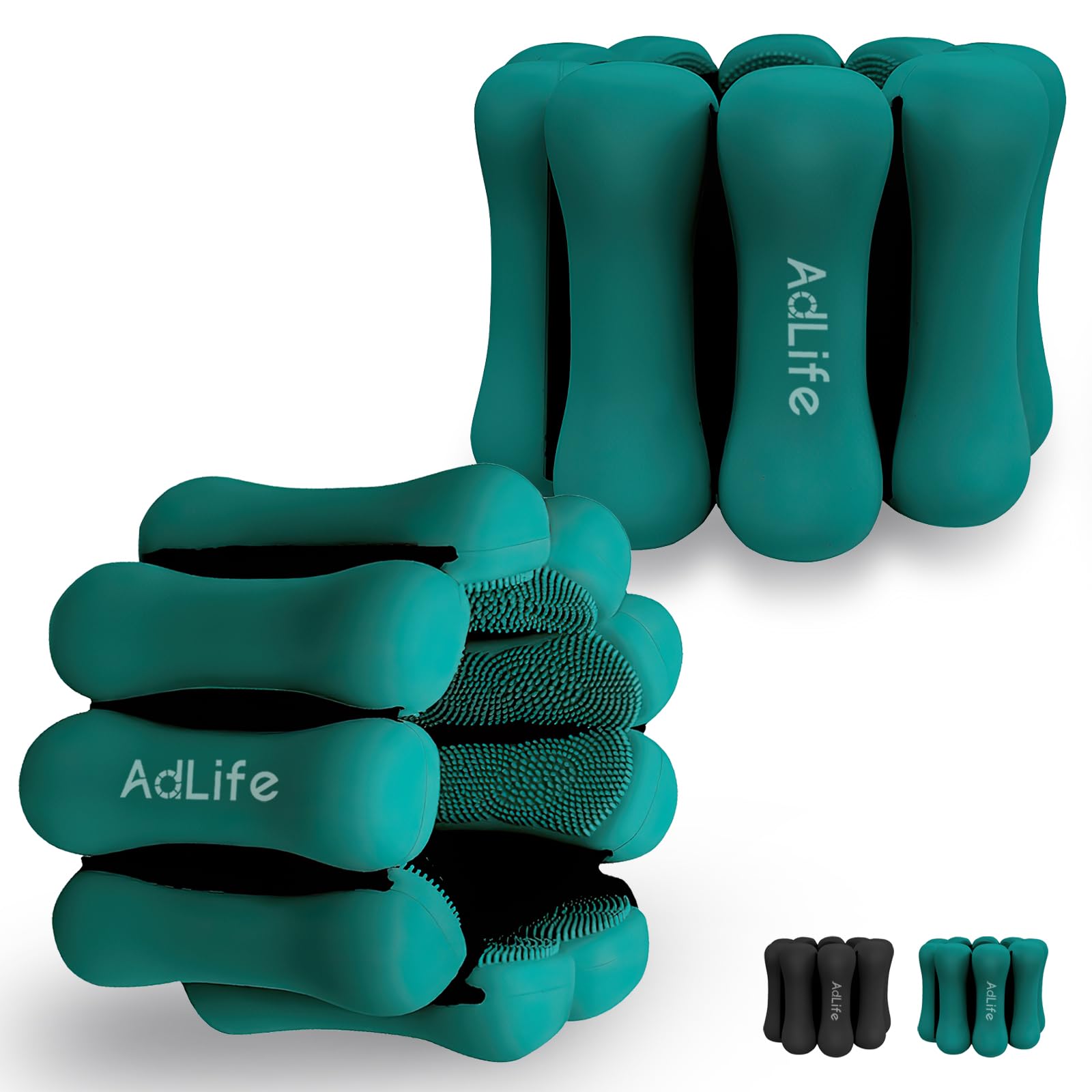 ADLIFE Adjustable Wrist Ankle Weights for Women Men Kids, 2 Lbs Wearable Arm Leg Weights Set of 2(1 Lb Each), Weighted Wristbands Exercise Weights for Walking Running Pilates Yoga Home Gym Workout