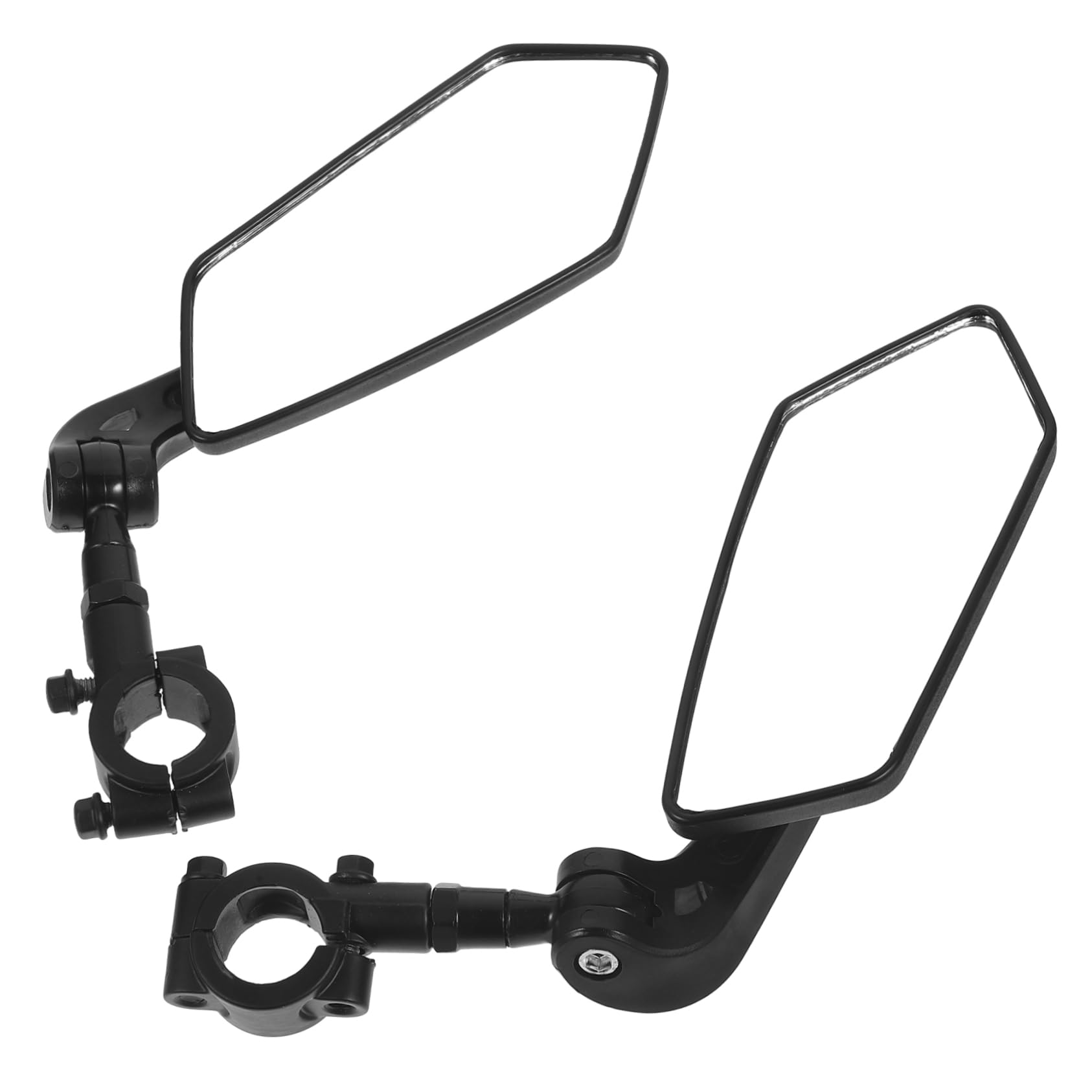 Toddmomy Specchietti Plastico Nero 2 Pezzi Bicicletta Retrovisori per Altezza Regolabile, Facili da Installare, Accessori per Bici Elettrica