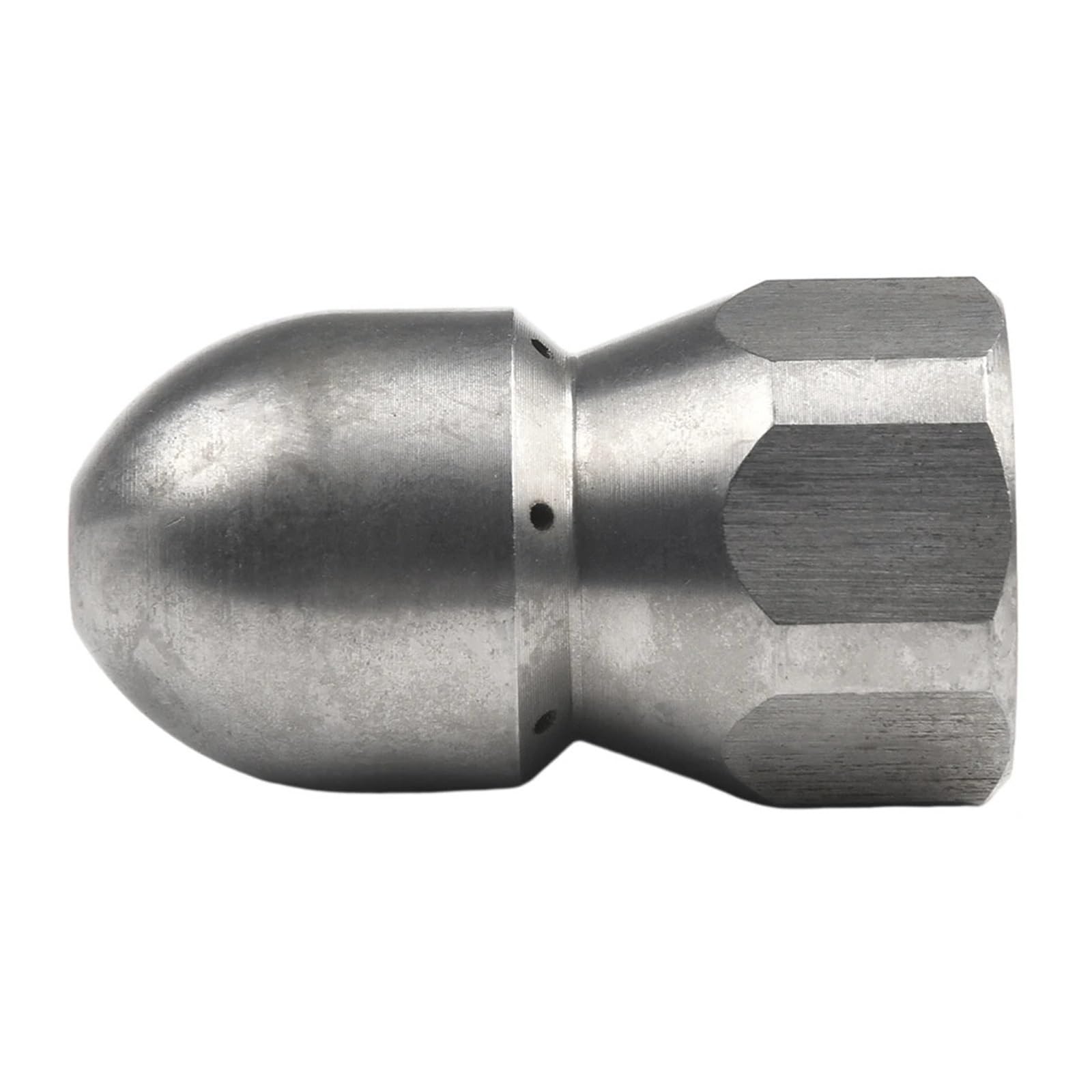 Ugello a getto ad alta pressione in acciaio inossidabile G1/2" Accessori for dragaggio fognario for testa di pulizia for tubi da giardino for impieghi gravosi(E)
