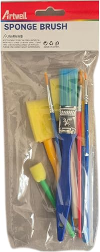 Paint Brush Set for Arts and Crafts, Mixed Types