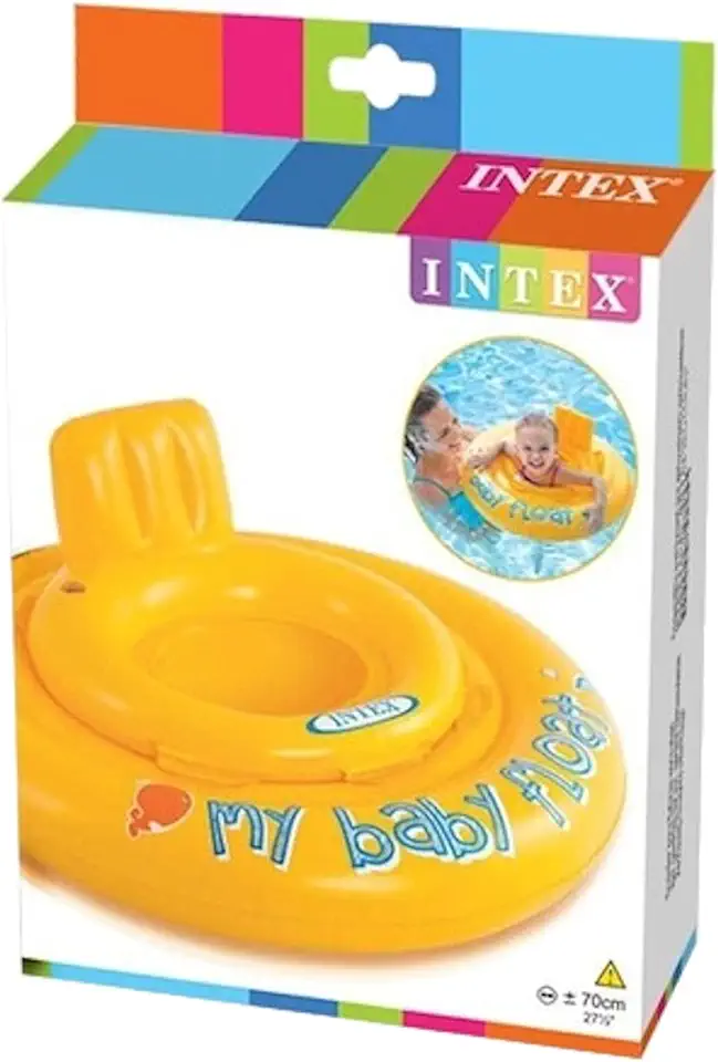 Baby Bote Meu Primeiro Bote (assento em Faixas) INTEX, Multicor