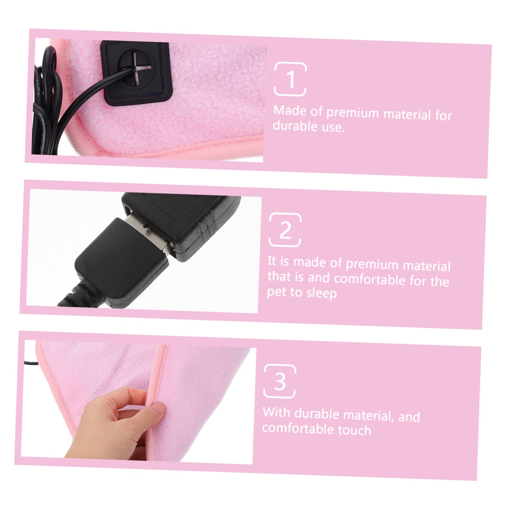 2pezzi Tappetino Riscaldante USB per Rettili e Tartarughe con Controllo Temperatura Panno Multifunzionale per Animali Domestici per Inverno e Comfort Ottimale