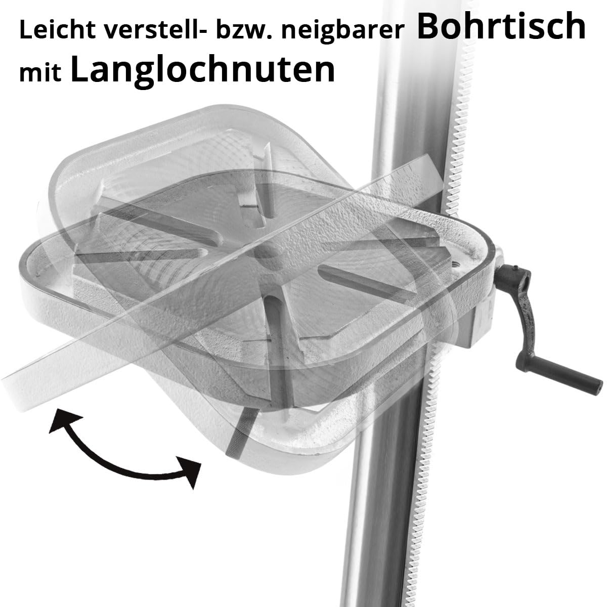 STAHLWERK Säulenbohrmaschine 900 W – Bohrdurchmesser Ø 5-20 mm, 280-2.380 U/min, präzise Standbohrmaschine für Heimwerker und Metallbauer, robuster Bohrtisch und Metallfuß für stabilen Stand