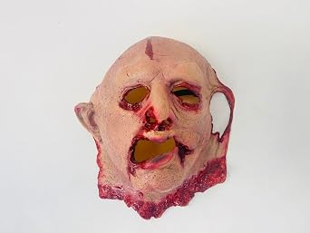 Rubber Johnnies Texas Butcher Skinned Face MASK, Latex, Adult, Horror, Halloween, Texas, Fancy Dress MASKS