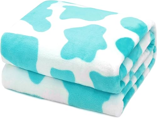 Mantas y mantas azules tamaño Queen de forro polar suave manta acogedora para cama manta de 90 x 90 pulgadas