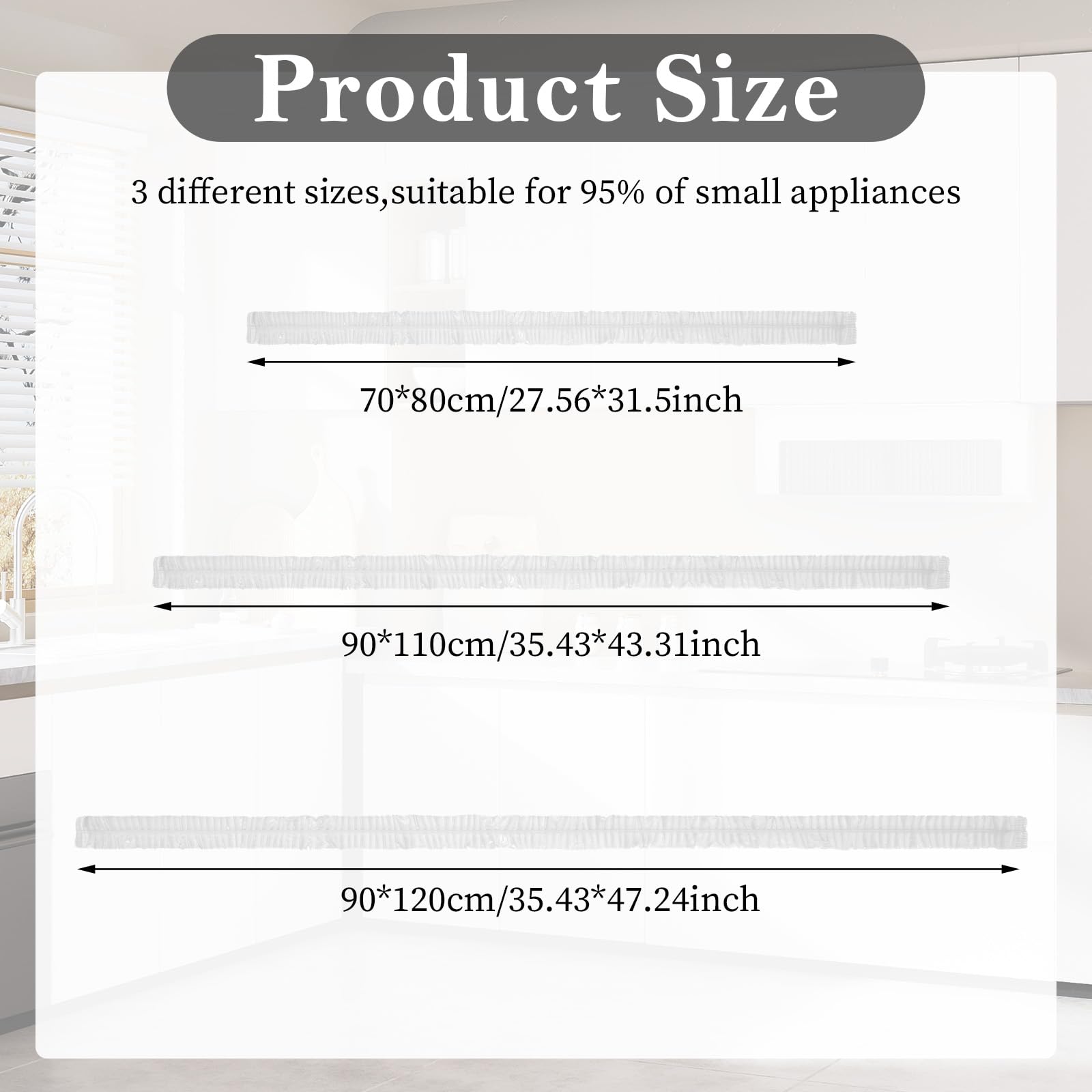 30PCS Clear Kitchen Appliance Dust Covers Thickened Disposable Furniture Dust Cover with Elastic for Mixer,Meat Slicer,Air Fryer,Toaster Oven,Blender,Slow Cooker,Coffee Bread Maker