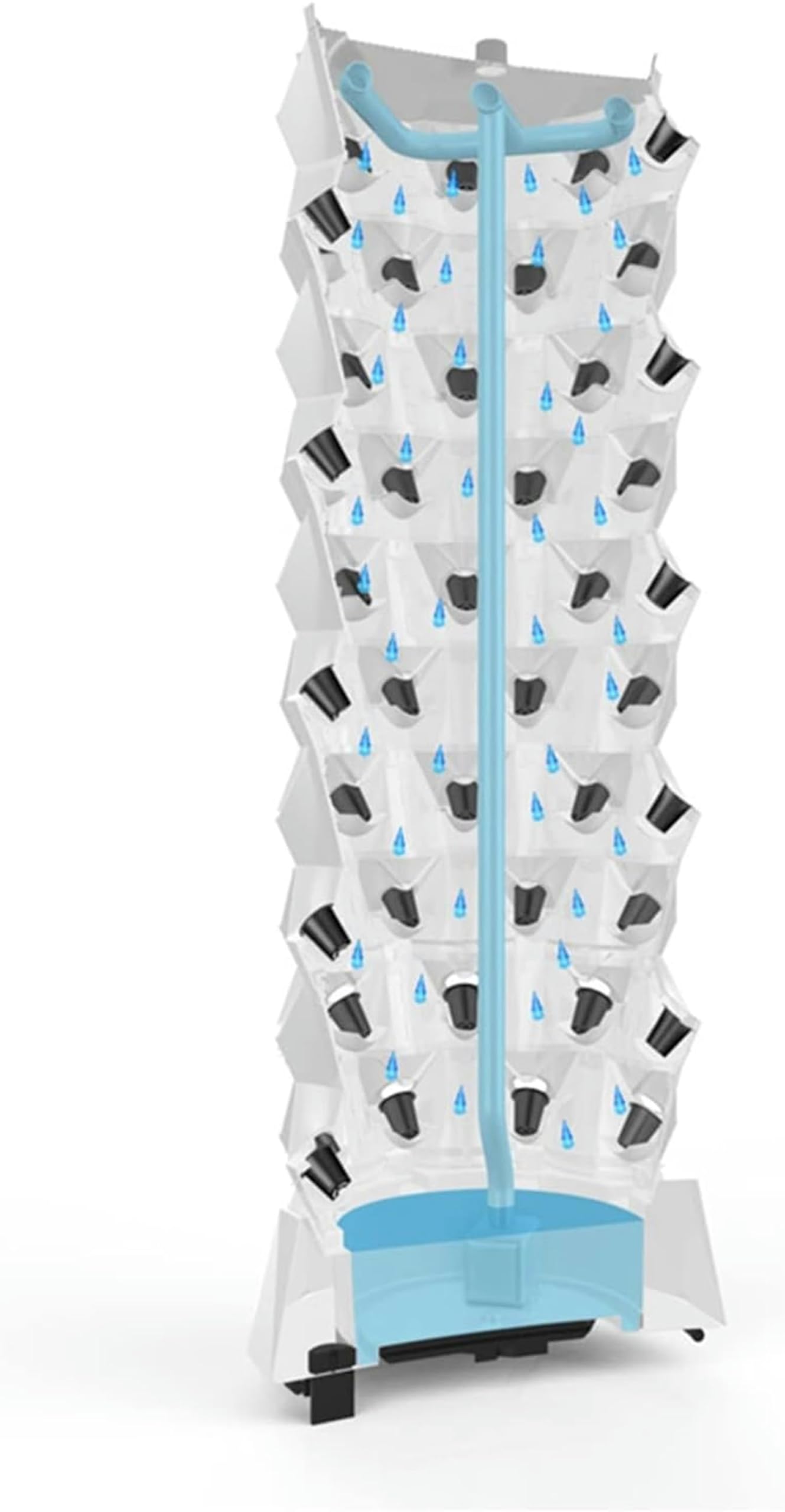 Sistema de Cultivo hidropónico Kit de Cultivo hidropónico, Sistema de Cultivo hidropónico Kit de Cultivo de jardín Vertical hidropónico Inteligente Torre de Interior y Exterior para Plantar