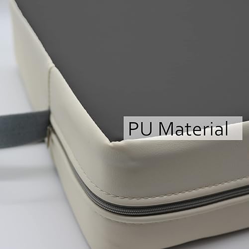 Miniatura 6 de Eiury Asiento elevador para mesa de comedor PU lavable impermeable doble cinturón de seguridad antideslizante asiento elevador para comedor infantil