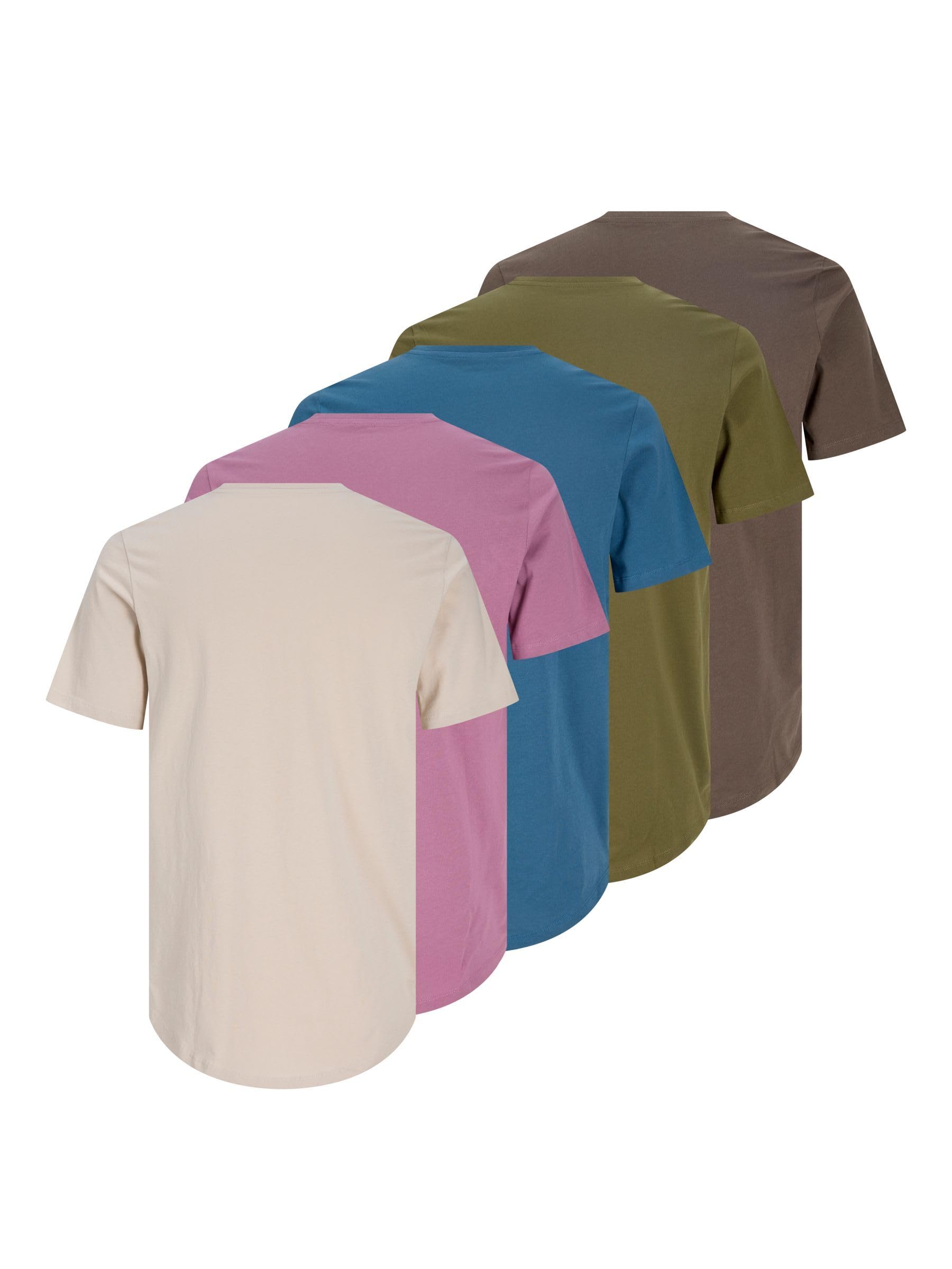 JACK & JONES T-shirt męski z logo, Moonbeam, L