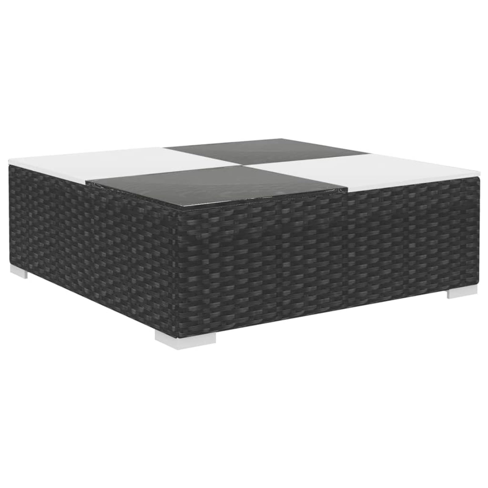 Set Divani da Giardino 8 pz con Cuscini in Polyrattan Nero, Salotto da Esterno, Set Giardino Esterno, Set da Giardino, Arredo Giardino, Divano da Giardino