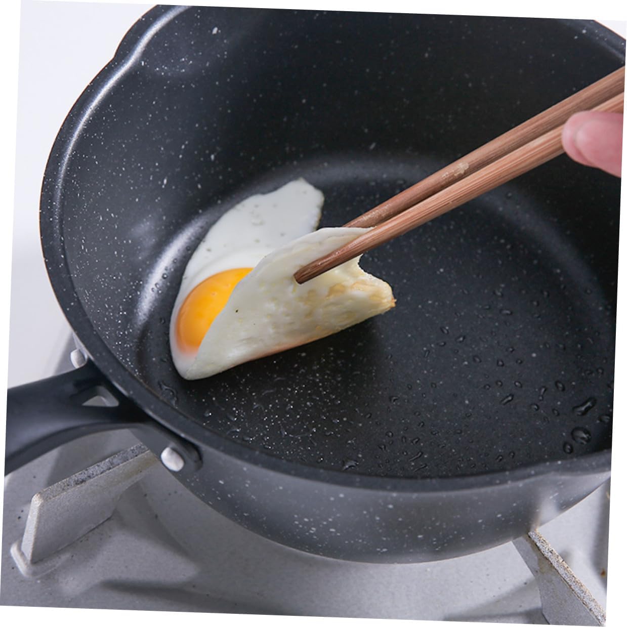 20cm Mini Nonstick Omelette Pan Deep Frying Pan Aluminum Alloy Non-stick Coating without Lid for Home Kitchen Cooking