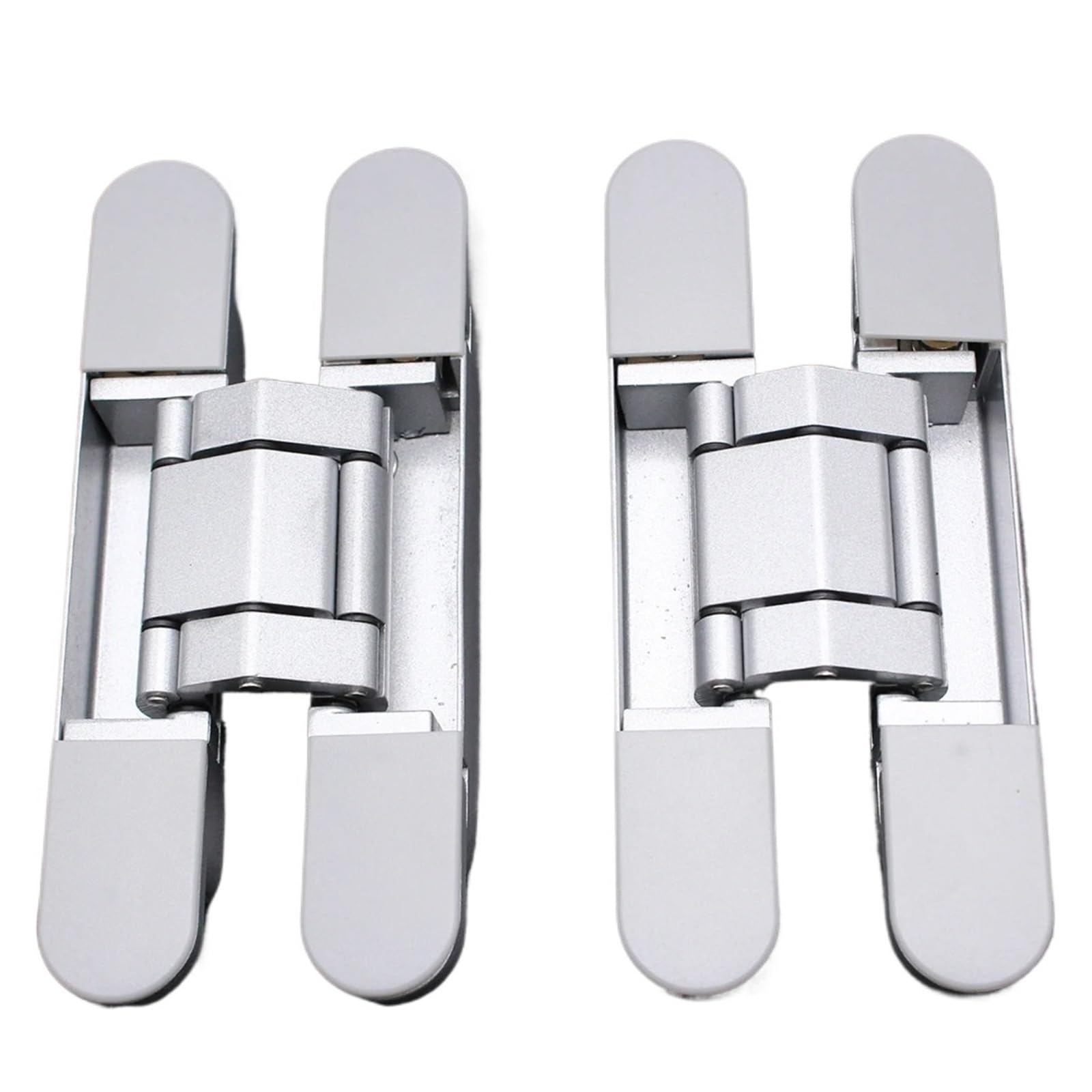 YMUGUEGH 2PCS Wooden Door 180Degrees Opening Adjustable Hidden Hinge 6 Inch Casement interior Gate Invisible Hinge(1)