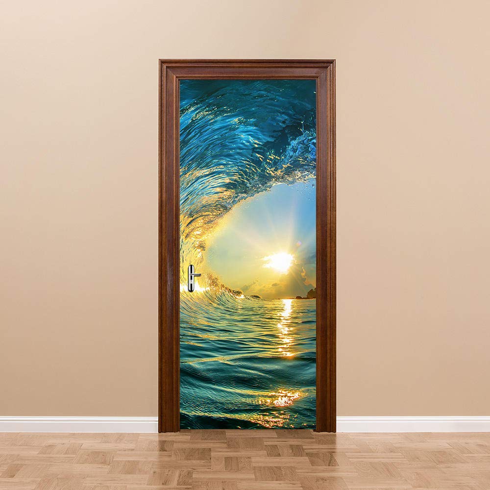 Kids Room Wall Sticker Removable Flora & Fungi Fairy Door Decal 3d Wall ...