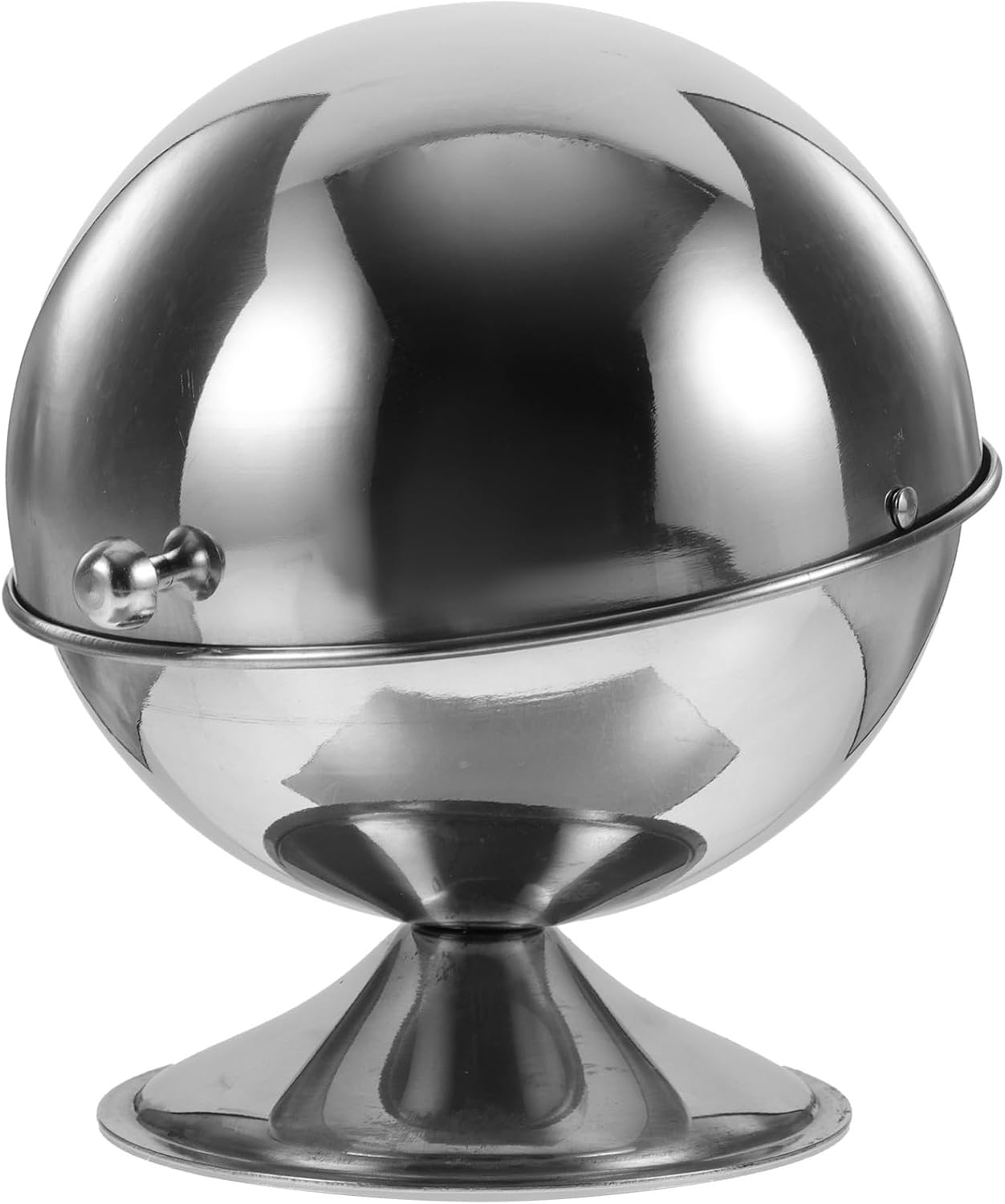 Garneck Stainless Steel Sugar Bowl Condiment Server Lids Jar for Kitchen Storage Apothecary Jars Sugar Packet Holder