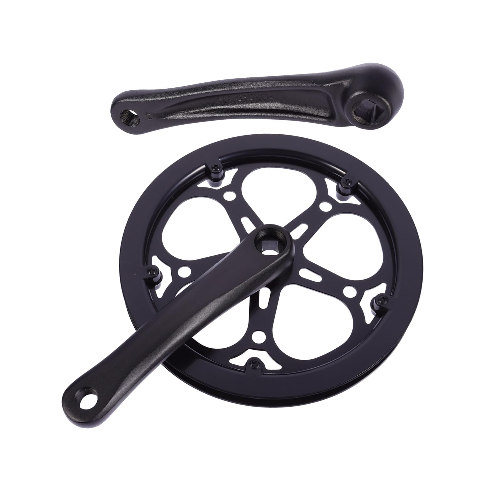 Toyvian Guarnitura Singola 52 Denti Manovella 170 MM in Ferro per Bici da Montagna e Strada Ruota a Catena Singola