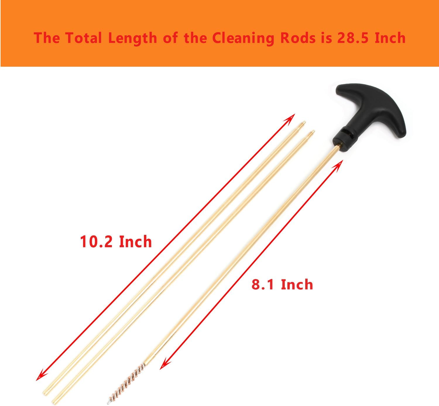 Gun Cleaning Kit Universal Gun Cleaner for Shotgun, Pistol, Rifle, All Guns with Lightweight Carrying Case
