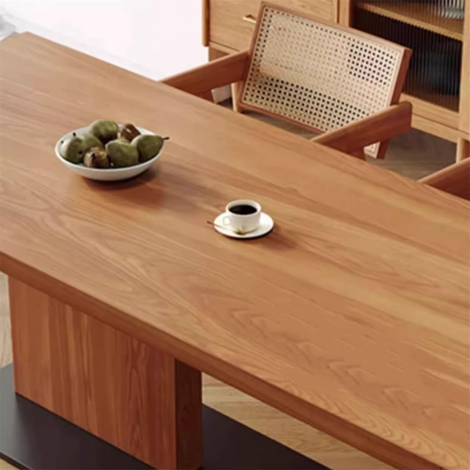 Acrittura Tavolo da pranzo rettangolare Scrivania studio in legno massello(XXL)