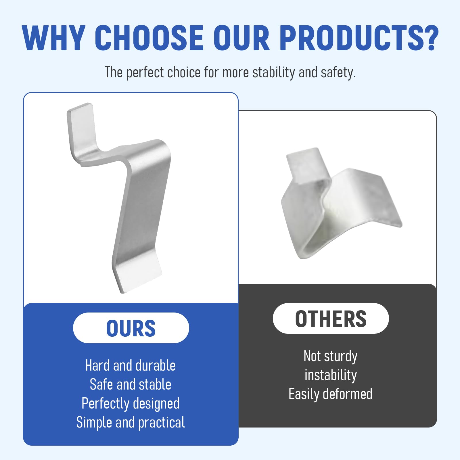 Metal Shelf Clips - Stabilize Your Cabinets -5