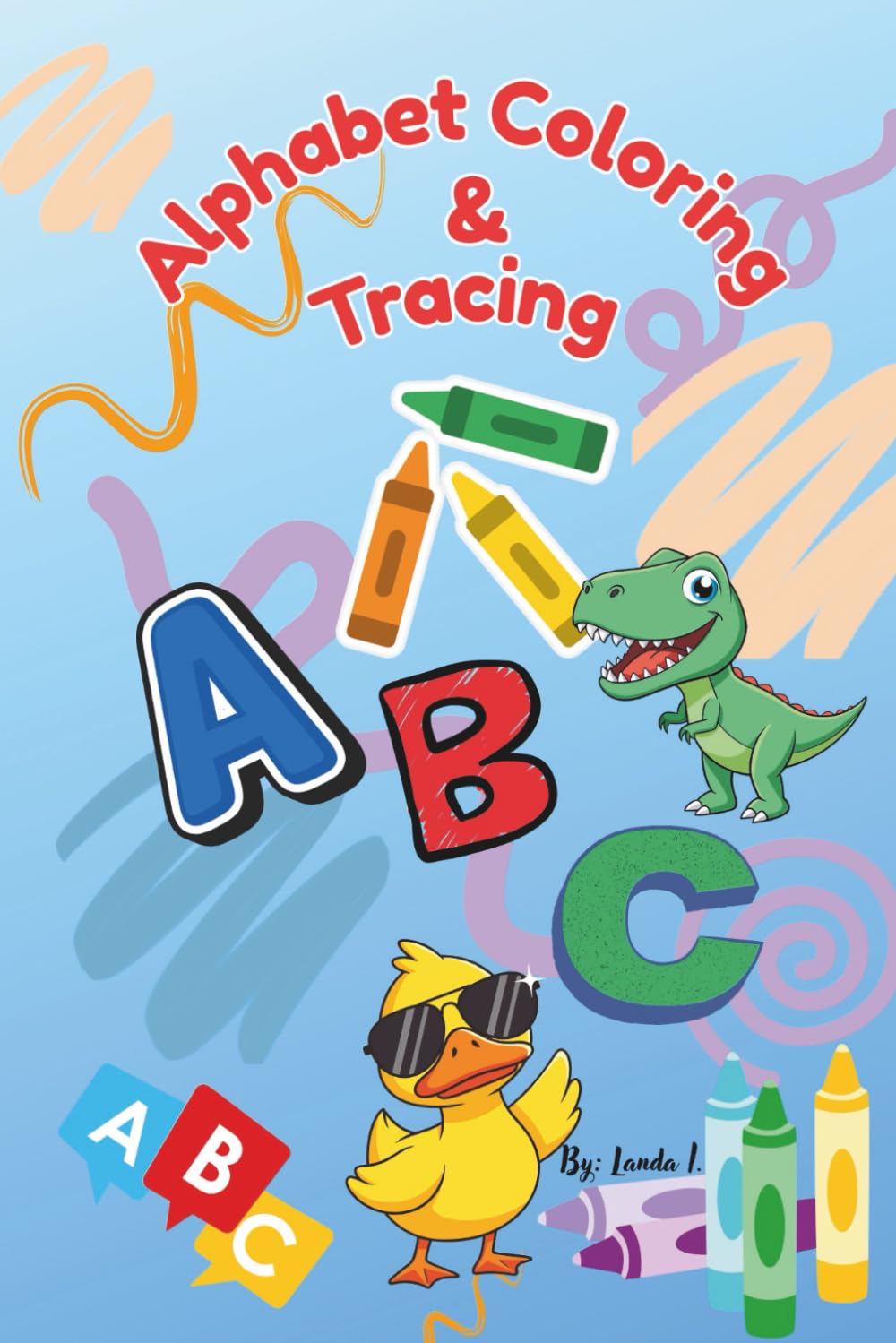 Beginner Kids Simple ABC coloring and tracing