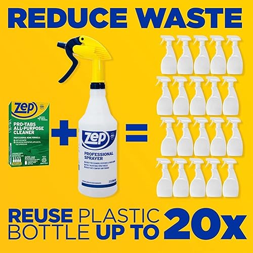 Miniatura 8 de Zep PRO-TABS - Tabletas solubles de limpieza multiusos - 4 tabletas - ZUAPCTAB solo tienes que añadir agua! Respetuoso con el medio ambiente