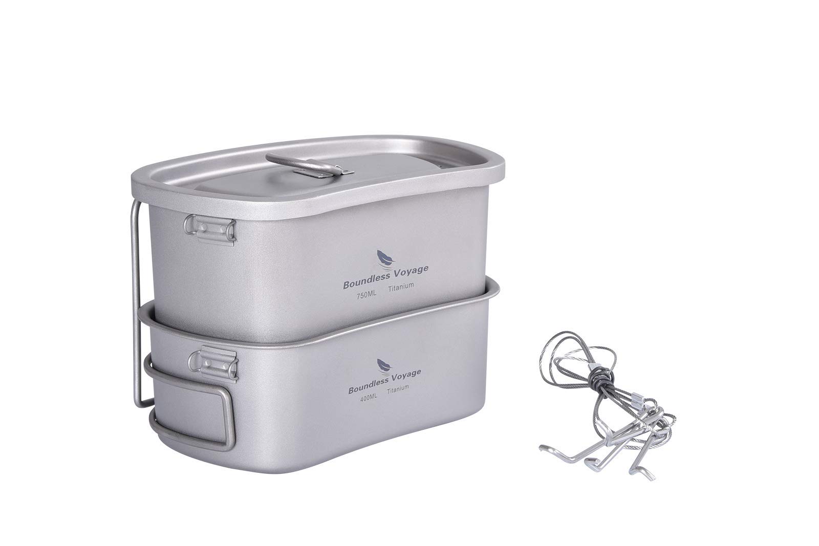 Amazon | zyvoyage チタン キャンティーン メスキット 兵式飯ごう