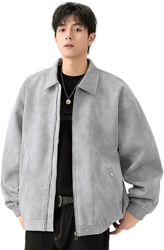Amazon.co.jp: [Taopagii] 折り襟ジャケット メンズ ブルゾン 春秋