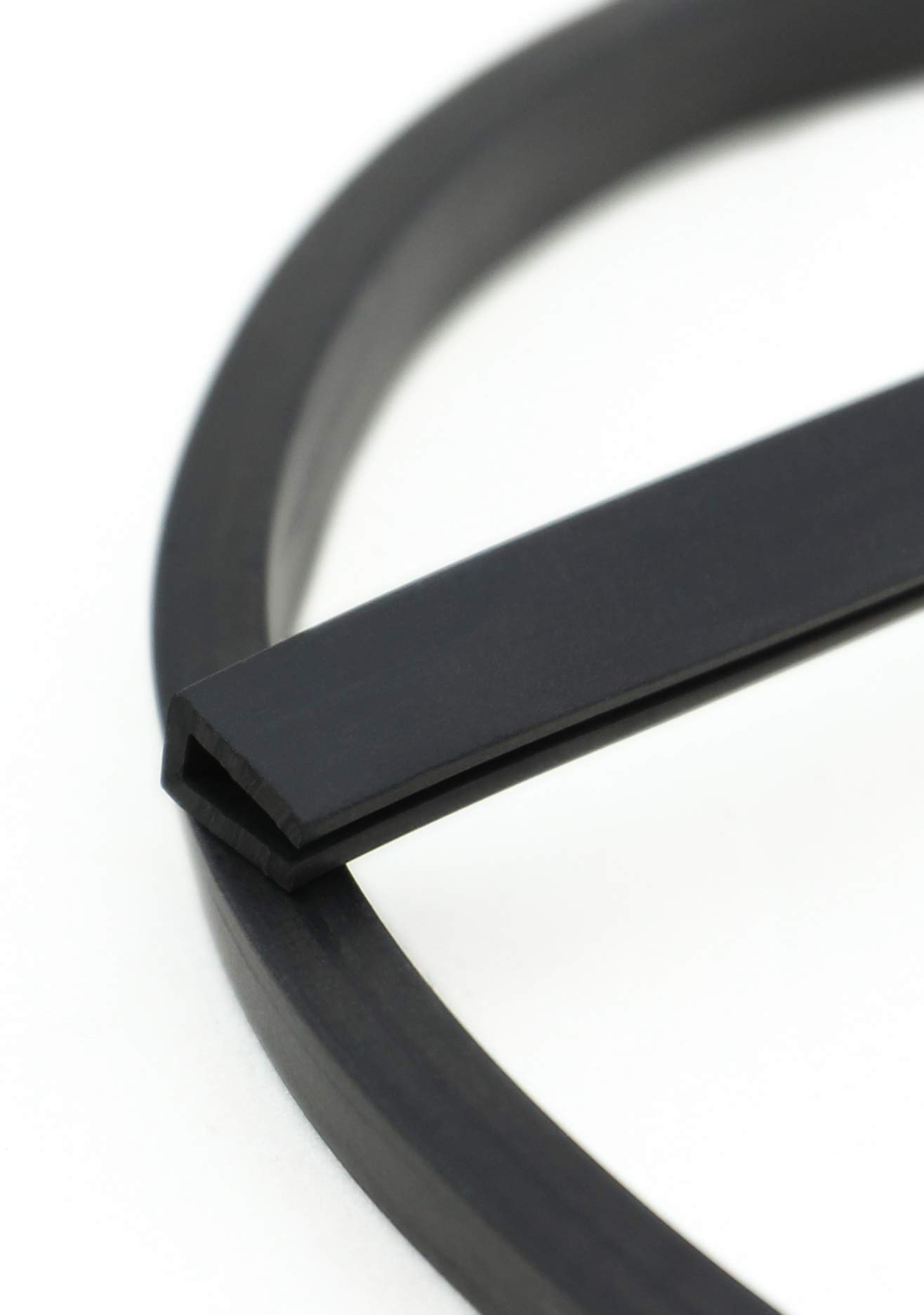 SMI-Fassungsprofil V2 für 3mm aus EPDM Vollgummi Schwarz widerstandsfähiger Kantenschutz für Scheiben, Fenster, Blech U-Profil, U-Gummiprofil, U-Form (20 m)