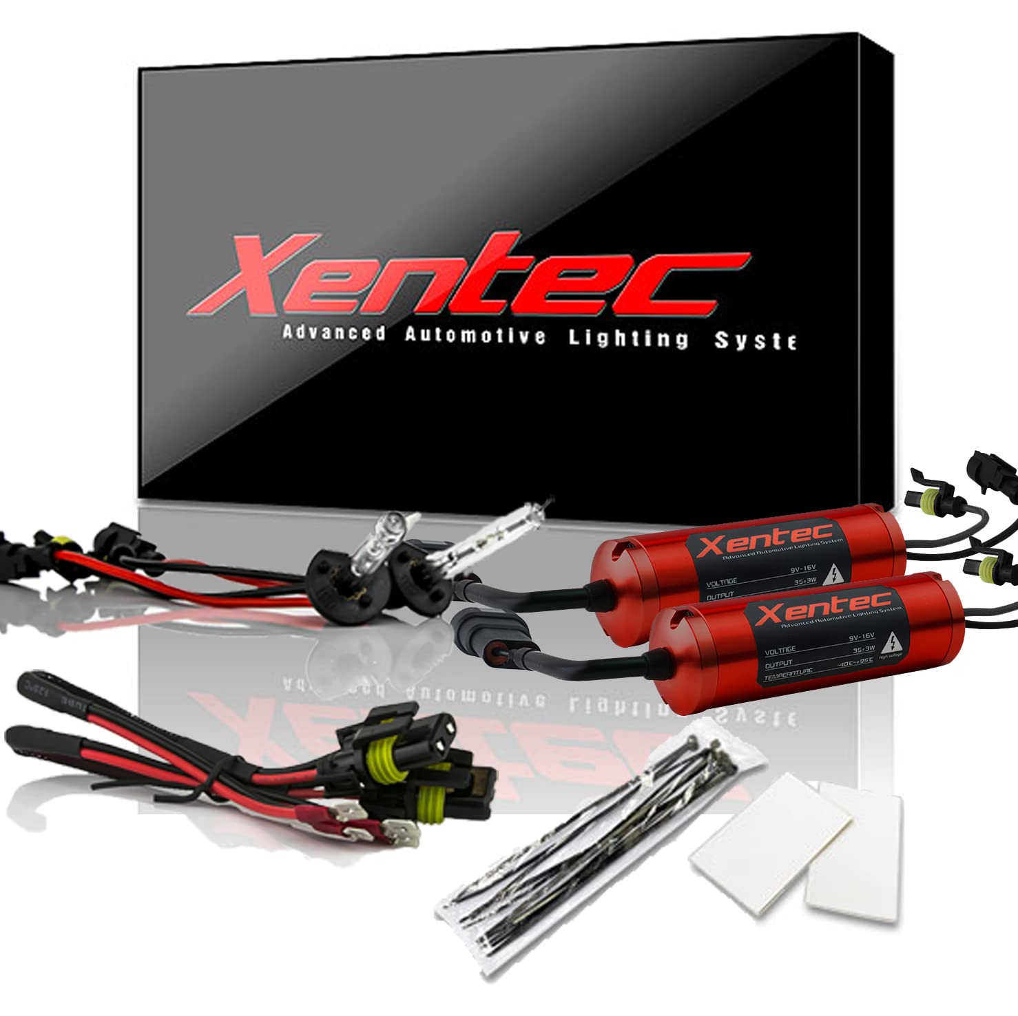 Xentec H1 6000K HID Xenon Bulb bundle with 35W Mini Round Digital Ballast (Ultra White)