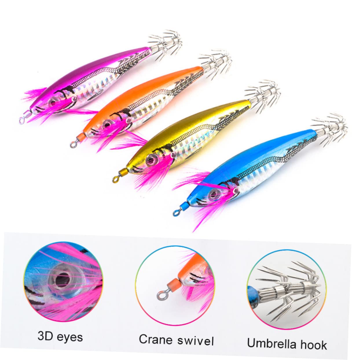 BESPORTBLE 12pezzi Esche Artificiali Per Pesca Esche Realistiche Per Accessori Da Pesca Per Adulti e Appassionati Di Attività All Aperto