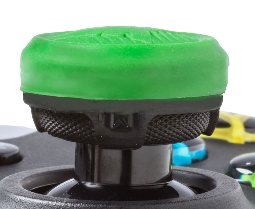 KontrolFreek GamerPack Galaxy for Xbox One Controller | Performance Thumbsticks | 1 High-Rise, 3 Mid-Rise | Purple/Green