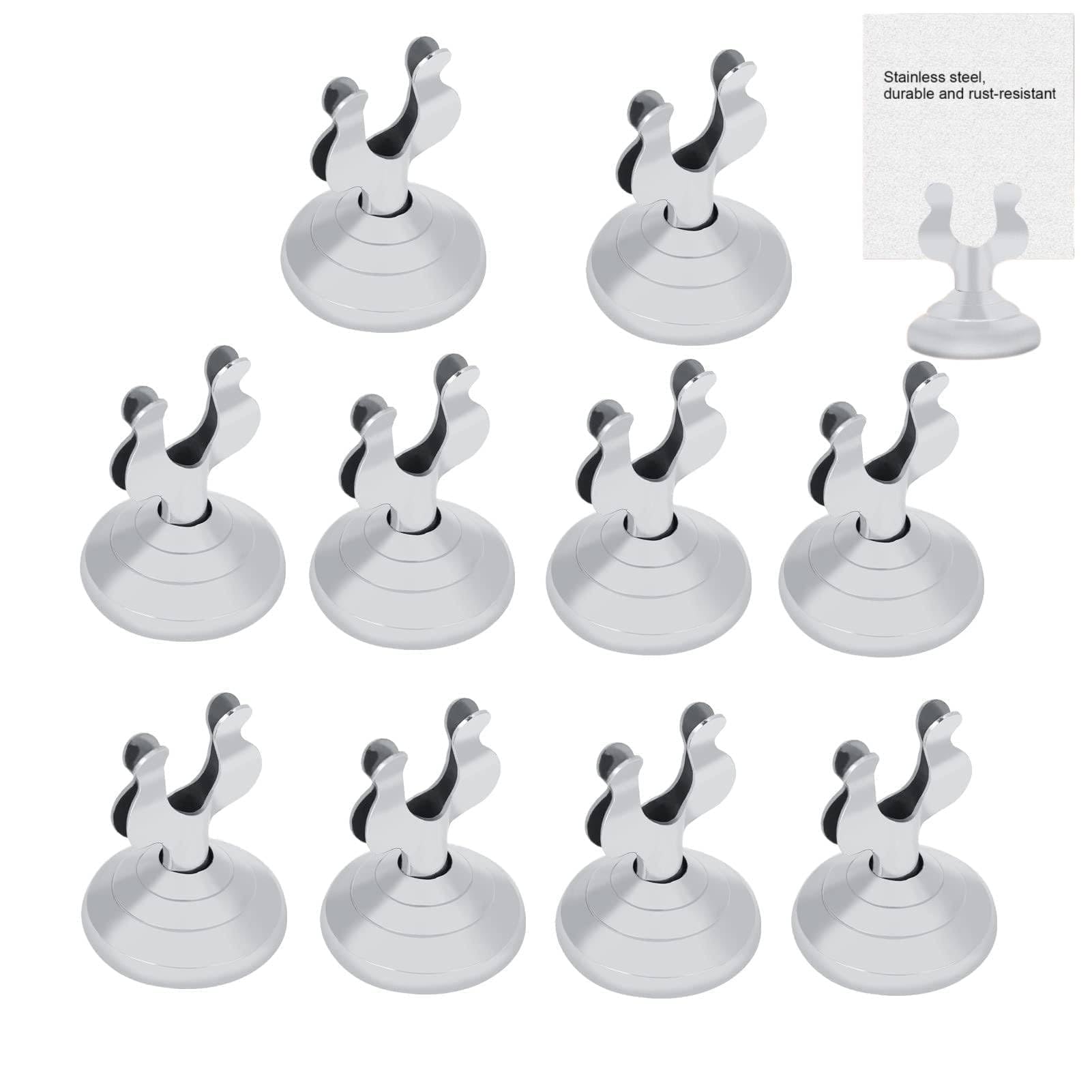 Tischkartenhalter, 10 Stück Edelstahl Tischnummernhalter Tischschildständer Fotobildhalter Tischnummernständer, Tisch Bildständer, Foto Halter, Name Menü Clips, Tischschild Halter, Foto Stand
