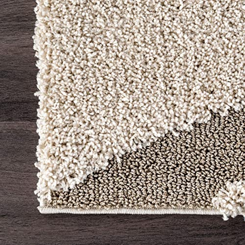 nuLOOM Carolyn Alfombra Moderna Shag Redonda 4' miniatura 6