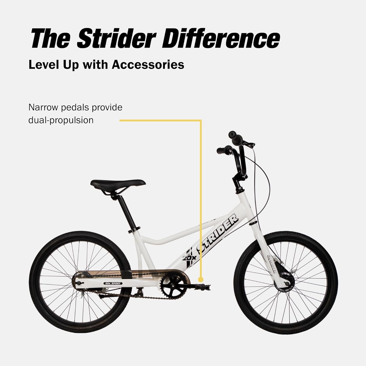 Strider Kit de pedal esportivo 20x – Transforme bicicleta de