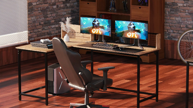 Amazon.com: GreenForest L Shaped Desk 65
