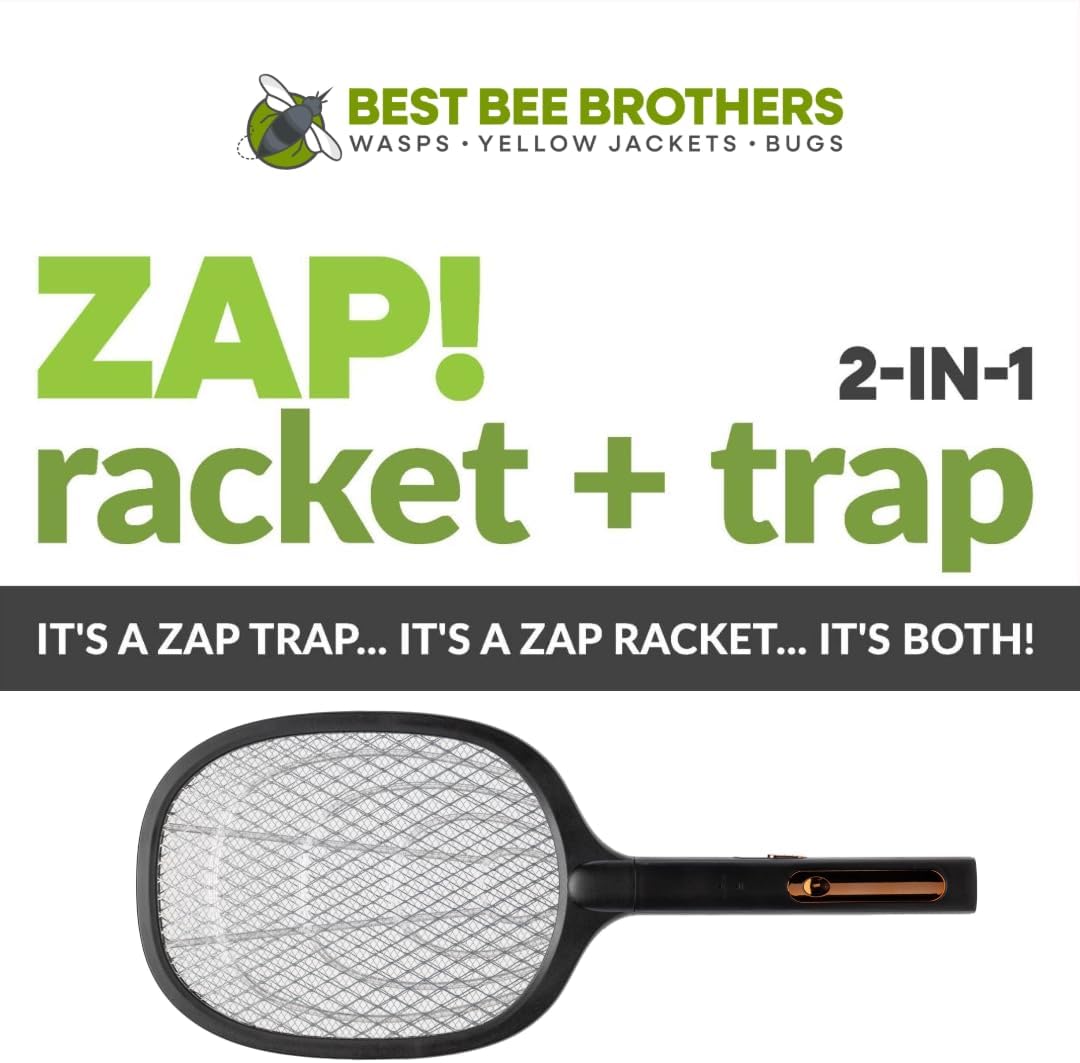 Best Bee Brothers, ZAP! 2-in-1 Insect Zap Racket and Trap