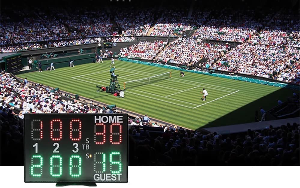 Marcador electrónico digital para tenis con control remoto miniatura 2