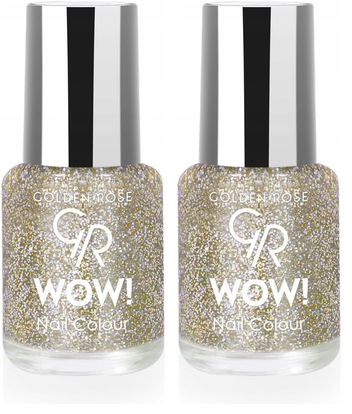 Golden Rose Wow Nail Color Glitter No:206 - Oje 2li paket