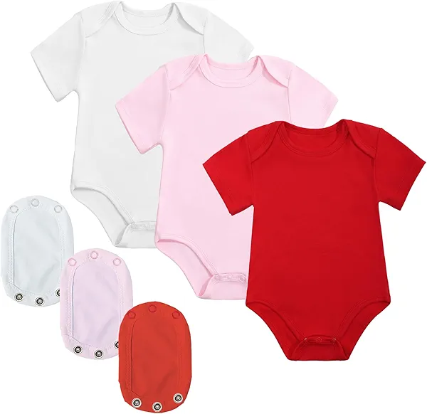 YOURDIARY Newborn Baby Bodysuit Set Baby Clothes Set Infant Short Sleeve Cotton One-Piece Outfit with Extender
