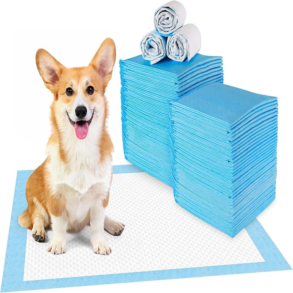 Mumoo Bear Pet Pee Pads Disposable Absorbent Quick Drying For Potty Training, 45 X 33cm, Pack Of 100