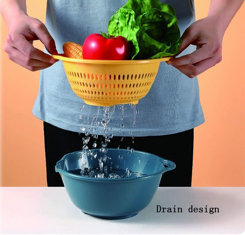Colander，Colander Strainer，Colander Strainer Basket，Sink Strainer Colander Drain Basket Large,Medium and Small 3-Piece Double-Layer Colander for Draining Pasta and Cleaning Rice,9.3in Plastic Filter B