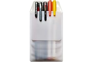 6Pcs White Pocket Protector Nerd Costume