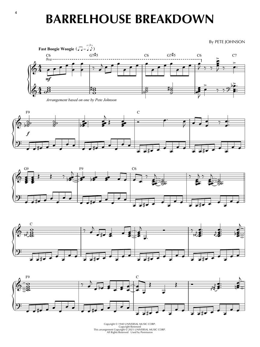 Boogie Woogie - Jazz Piano Solos Series Volume 60 (Jazz Piano Solos, 60)