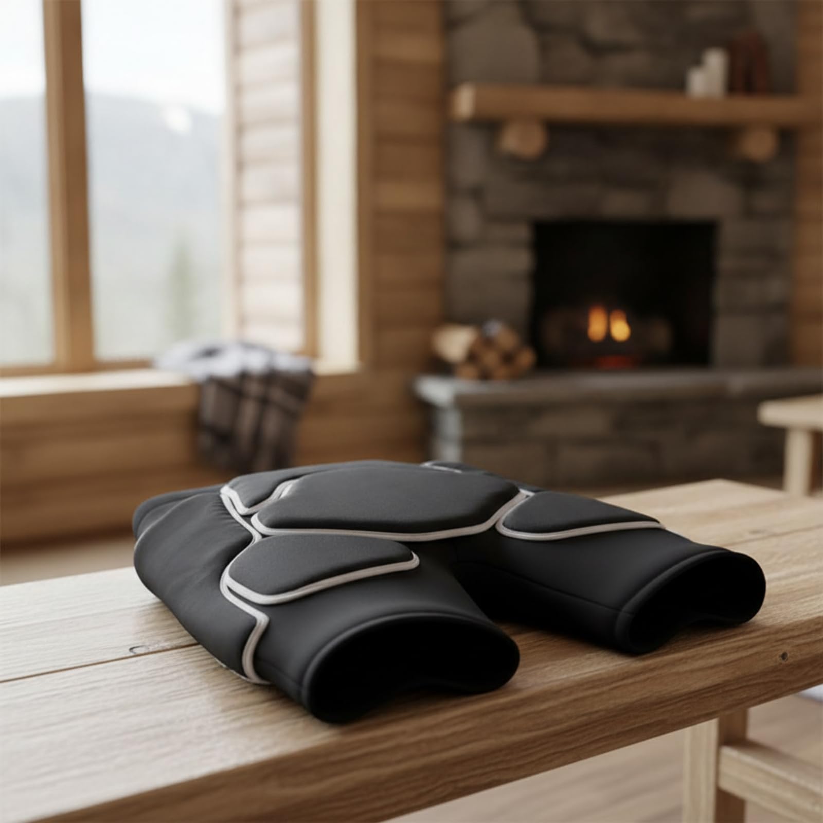 Bewegungsfrei gepolsterte Hose | Verstärkte genähte Polsterbereiche, Schneeboard-Protektorenshorts, eng anliegend