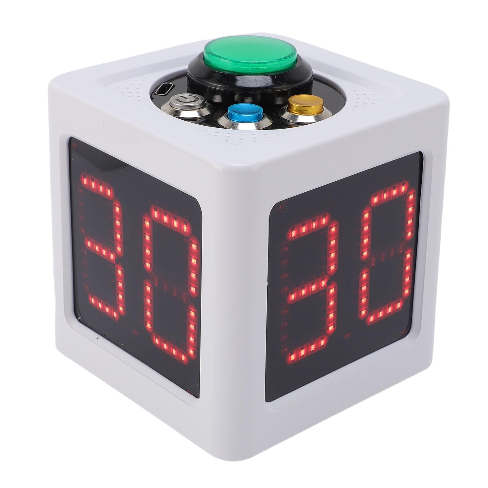 Tbest Cube Timer Genauer Countdown Stopwatch -Timer -Wettbewerb Schalte Poker Timer Act für Game Event ABS