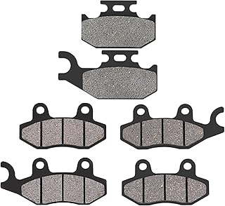 AHL Front and Rear Brake Pads Compatible with YAMAHA RHINO YXR 450 All models 2004-2009/Rhino 660, Rhino 450 & 2006-2012 Raptor 700