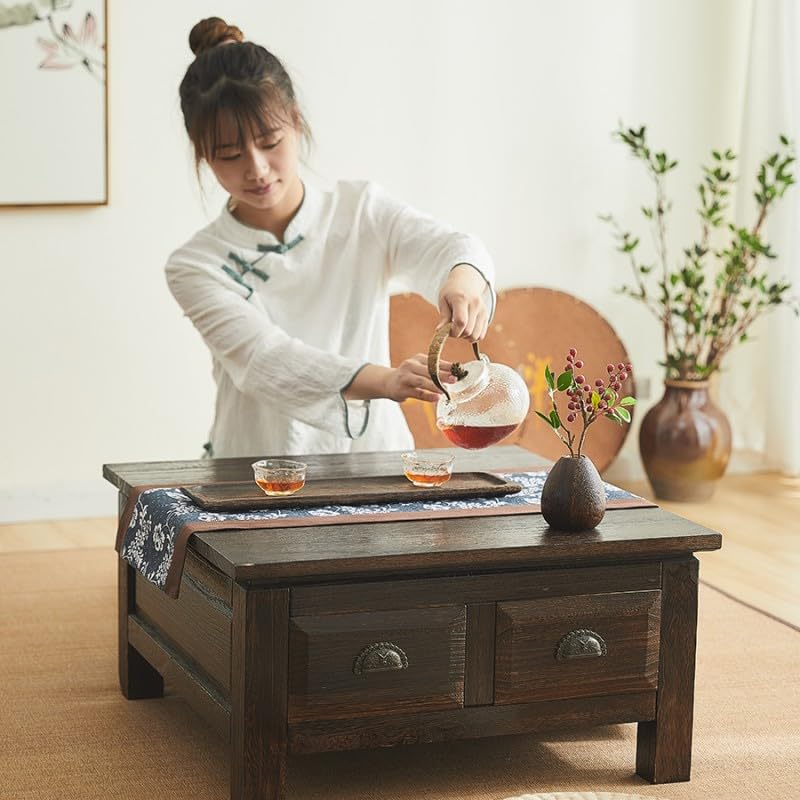 Amazon.com: HEXEH Side Table Old Chinese Style Dining Table Wooden