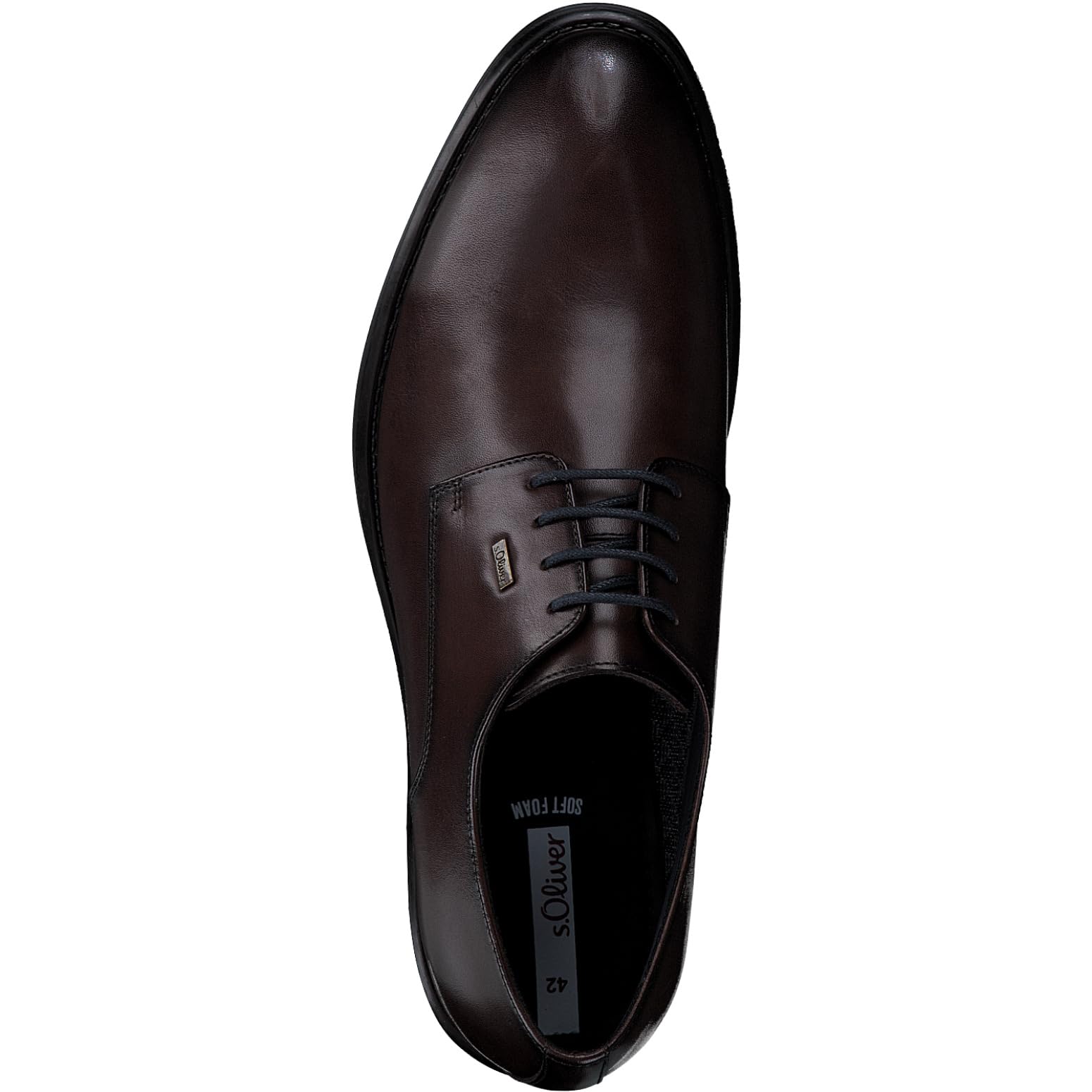 s.Oliver Herren Anzugschuhe aus Leder Oxford, Braun (Brown), 41 EU – Ansicht 3